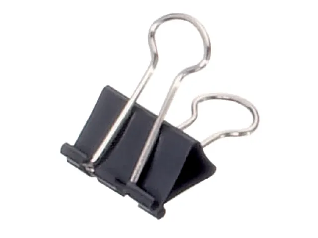 Papierklem MAUL 215 foldback 25mm capaciteit 9mm zwart