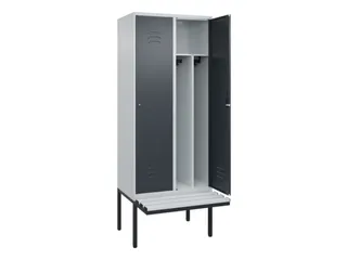 locker voor scheiding van kleding,HxBxD 2120x800x815mm,2vak - 2