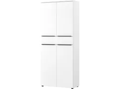 dossierkast,HxBxD 1970x810x400mm,4xhouten vloer,4ordnerhoogte,romp wit