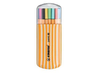 Fineliner Stabilo Point 88 20Stuks Assorti Zebrui Etui 0.4mm - 1