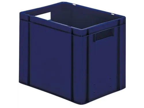 Euronorm-stapelbak 29l 320x400x300mm Wanden/bodem Gesloten Blauw