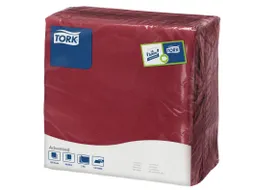 Tissue Servet 39x39cm 2-Laags 1/4 Vouw Burgundy 12x150st
