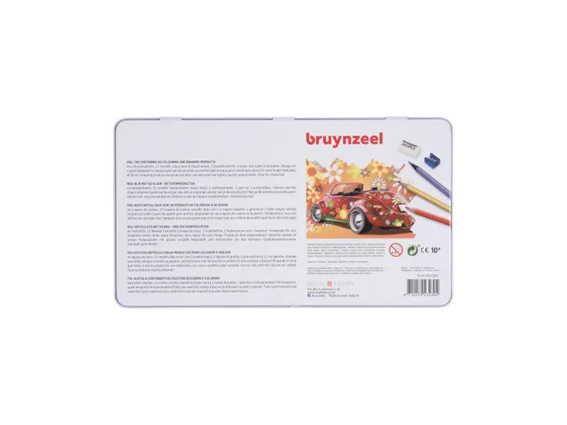 Crayons de couleur Bruynzeel Super Sixties Coccinelle boîte de 60pcs