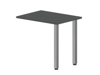 aanbouwtafel,i.h.v.,HxBxD 720-840x800x600mm,MS-donkergrijs - 1