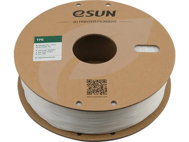 eSUN 3D printer Filament eLastic TPE-83A 1,75mm Natural 1kg