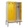 locker met bank,voor scheiding van kleding,HxBxD 2120x1200x815mm,4vak