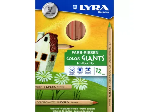 Kleurpotlood LYRA Color Giants Nature set à 12 kleuren