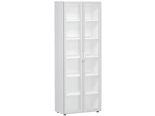 kantoorkast HxBxD 2160x800x420mm romp wit glazen deur