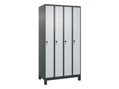 locker,HxBxD 1950x1000x500mm,4vak,vak B 250mm,draaigrendel,voeten