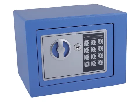 Kluis Pavo mini elektronisch 230x170x170mm blauw