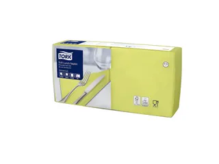 Tork 477860 Soft Lunchservet Advanced Limoen 33x33cm - 1