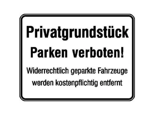 verbodsbord,Privéterrein - Parkeren verboden + extra tekst