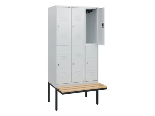 Dubbeldekse dekenkist,HxBxD 1950x900x815mm,3x2vak.,vak B 300mm