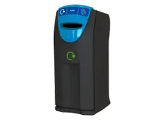 Recyclingcontainer Maxi Envirobin Papieropening 140 Liter Zwart Blauw