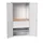 Systeemkast 2000x1050x550mm 1xlegbord 3laden RAL7035
