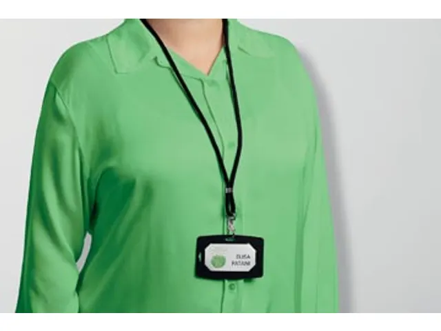 Durable 824101 Textielkoord rPET met karabijnhaak Zwart 10 stuks