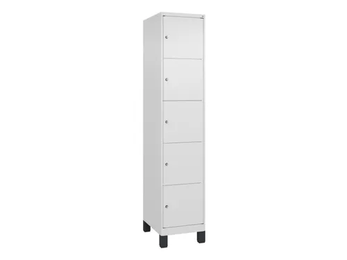 lockerkast,HxBxD 1950x400x500mm,1x5vakken,vak B 400mm,cil.-slot,voeten