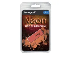 USB stick 2.0 Integral Neon USB-A 16GB oranje
