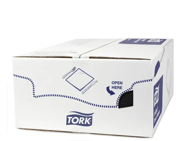 Serviette Tork 478151 Premium LinStyle Dinner Pli 1/8 Noir