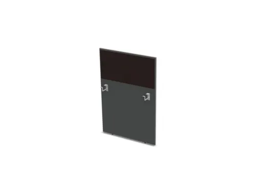 baliepaneel v. bureau aanbouw rechts MS-donkergrijs BN2036-bruin 800mm