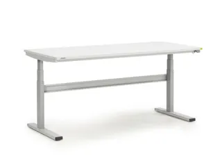 ESD-montagetafel,HxBxD 630-1270x1800x800mm,blad gelamineerd grijs - 1