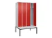 locker voor scheiding van kleding,HxBxD 2120x1200x815mm,4vak