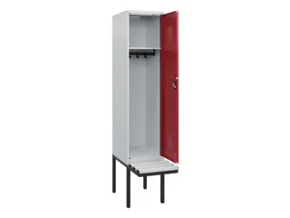 locker met bank,HxBxD 1950x400x815mm,1vak,vak B 400mm,cilinderslot - 1