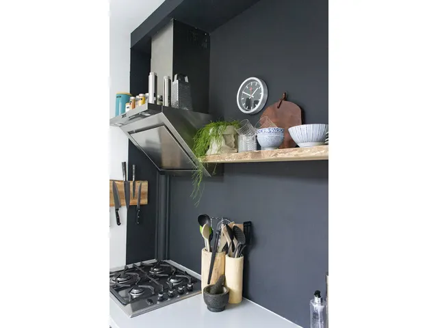 - Horloge murale / Horloge de table - Ø 35 cm - Aluminium - Noir - Br
