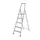 Lichte Boktrappen Aluminium Platform Bxd 25x25cm 5treden H 1,05m