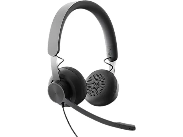 Headset Logitech Zone Wired zwart