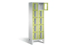 Lockerkast 1850x610x500mm 2x5 vakken Cilinderslot Poten, RDS1108060