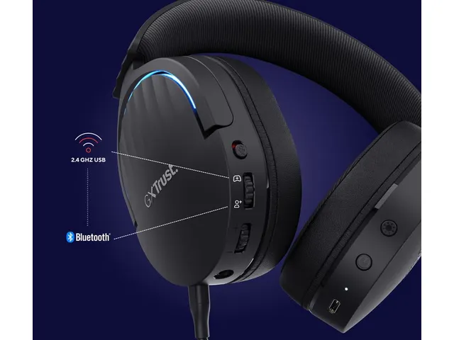 GXT 491 Fayzo Gaming Headset dual draadloos Zwart