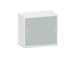 Schuifdeurkast 720x800x430mm Decor Romp Wit Decor Front Lichtgrijs