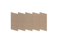 Akoestische PET-vilt Parallellogram tegels beige 30x25cm 22 stuks