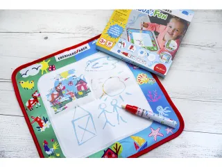 Tekenmat Eberhard Faber Aquafun 32x32cm incl. 1 waterstift - 4