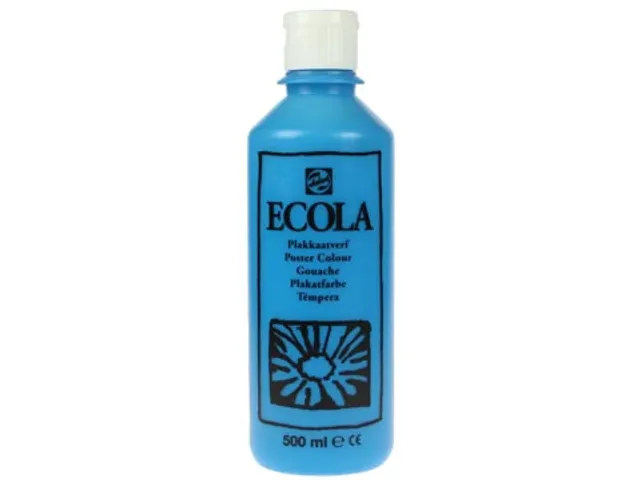 Plakkaatverf Ecola Flacon van 500 ml Lichtblauw