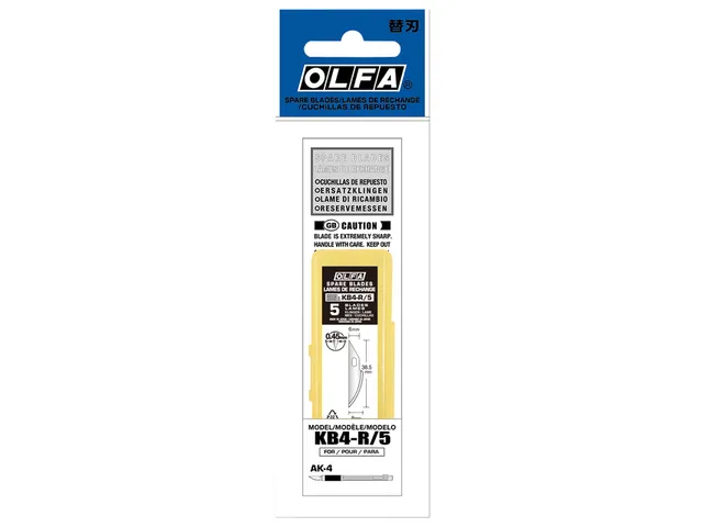 Reservemes Olfa KB4-R blister à 5 stuks