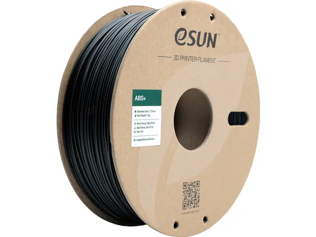 eSUN 3D printer Filament ABS+ 1,75mm Zwart 1kg