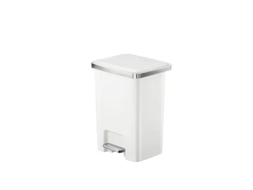 Hana 2 Pedaalemmer 25 liter Wit