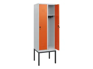 locker,HxBxD 1950x600x500mm,2vak,vak B 300mm,draaigrendel - 2