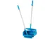 Ensemble pelle avec balayette Vikan long manche alu 840mm bleu