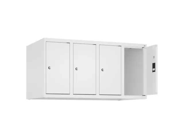 opzetkast,v. locker,4vak.,vak B 250mm,HxBxD 500x1000x500mm,vleugeldeur