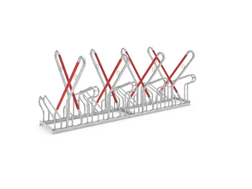 fietsbeugel,L 2160mm,2x4instelplaatsen,gebruik beide zijden