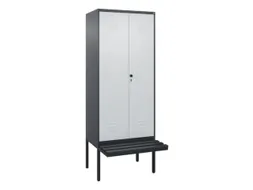 locker voor scheiding van kleding,HxBxD 2120x800x815mm,2vak