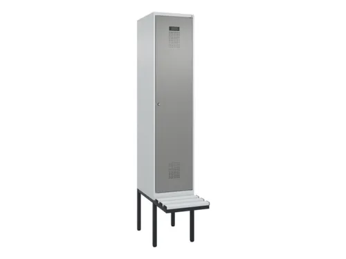 locker met bank,HxBxD 2120x400x815mm,1vak,vak B 400mm,cilinderslot