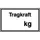 aanwijzingsbord,Draagvermogen ... kg,aluminium gemerkt,gemoffeld