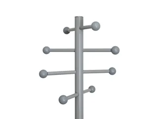 Kapstok MAULsaphir Lite standvoet 171cm grijsmetaal 8 haken - 2
