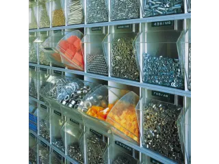 Transparante Magazijnbakken 31Bakken Abs-Kunststof Corpus Ral5010 - 3