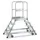 Bordestrap Aluminium Bordes 1440x 600x 800mm 2x6treden Aluminium