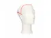 Toque en papier blanc Liseré rouge Couronne perforée 1000 pièces